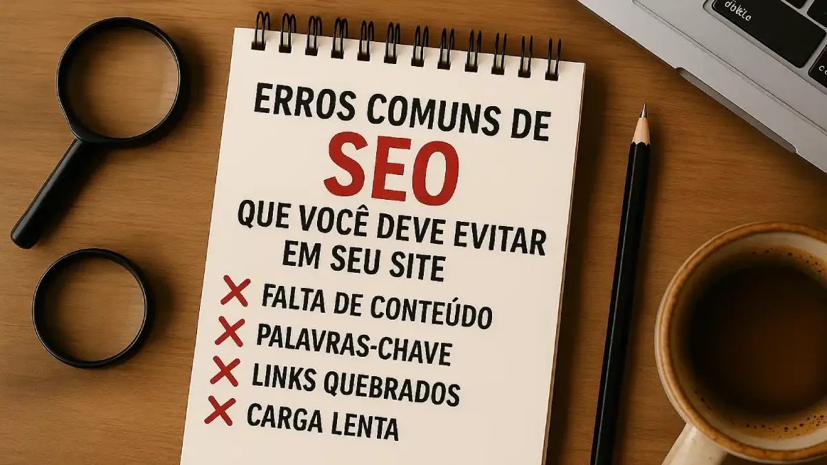 Erros comuns de Seo por ewardsolution