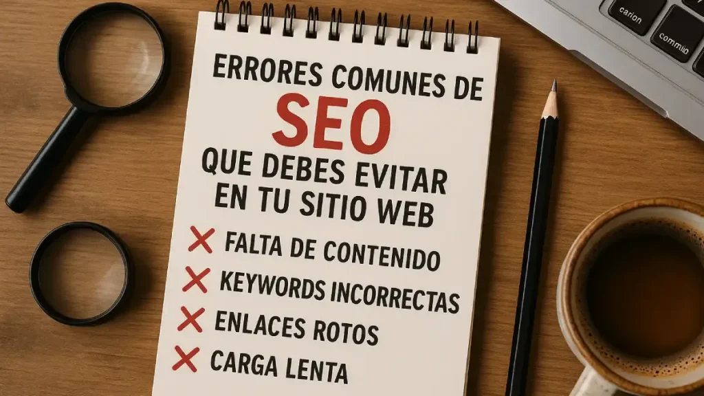 Erros comuns de Seo por ewardsolution